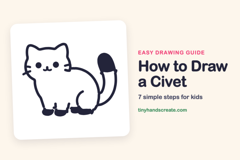 How to Draw a Civet: easy drawing guide for kids
