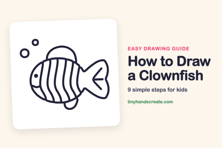 How to Draw a Clownfish: easy drawing guide for kids