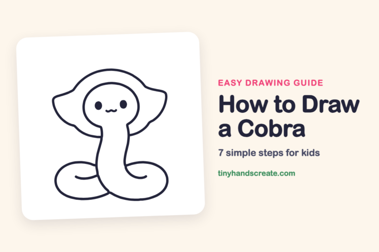 How to Draw a Cobra: easy drawing guide for kids