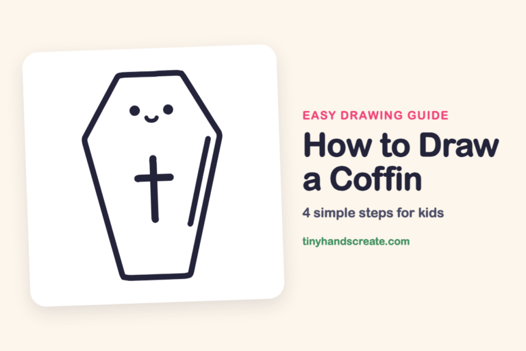 How to Draw a Coffin: easy drawing guide for kids