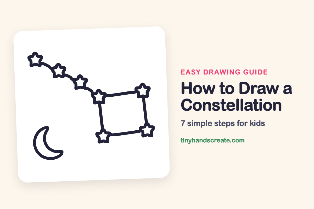 How to Draw a Constellation: easy drawing guide for kids