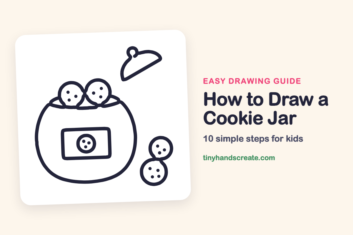 How to Draw a Cookie Jar: easy drawing guide for kids