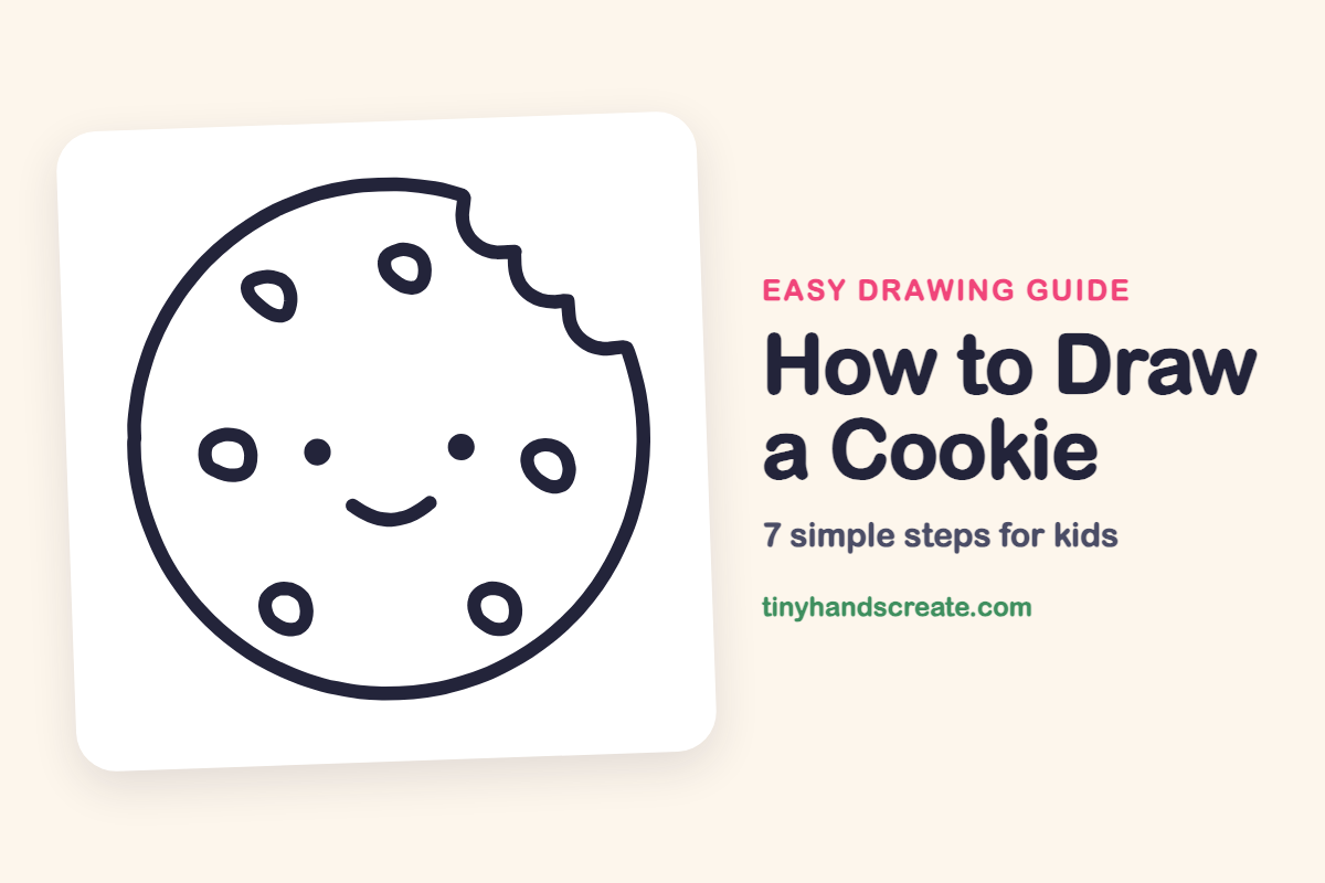 How to Draw a Cookie: easy drawing guide for kids