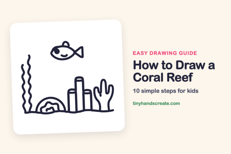 How to Draw a Coral Reef step by step