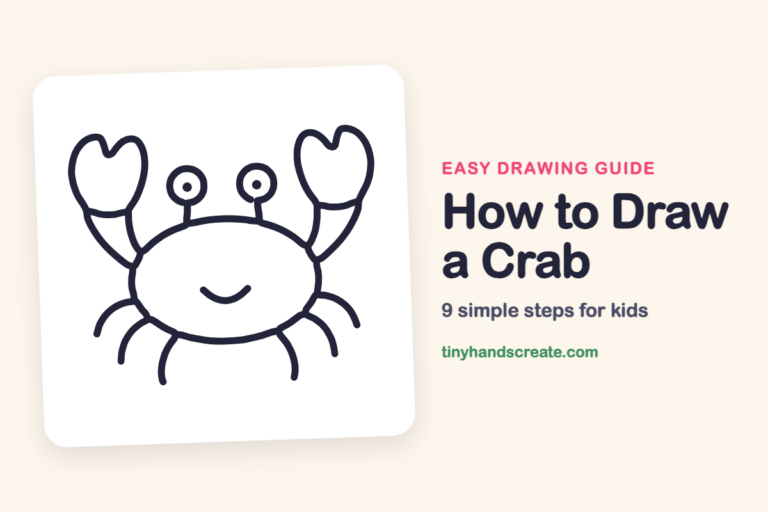 How to Draw a Crab: easy drawing guide for kids