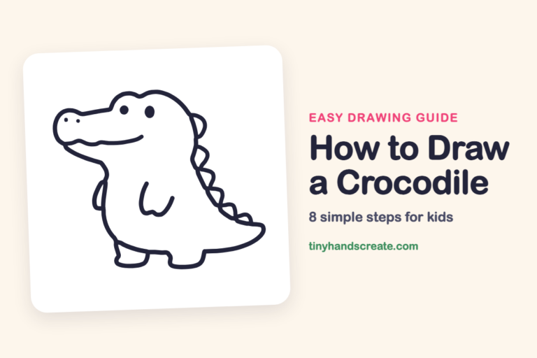 How to Draw a Crocodile: easy drawing guide for kids