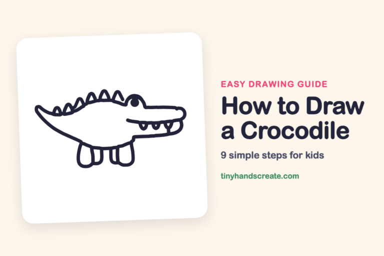 How to Draw a Crocodile: easy drawing guide for kids