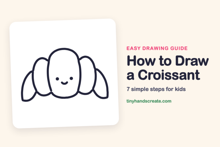 How to Draw a Croissant: easy drawing guide for kids