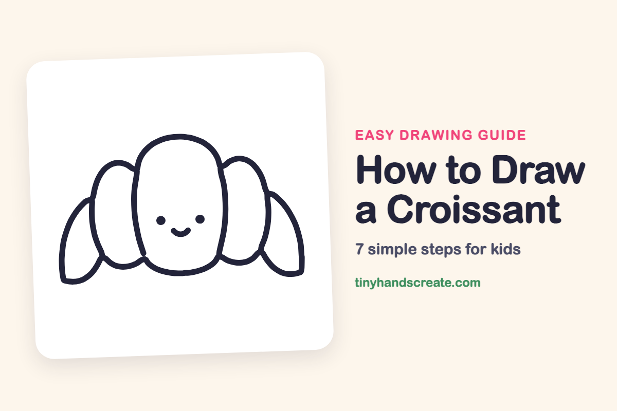 How to Draw a Croissant: easy drawing guide for kids