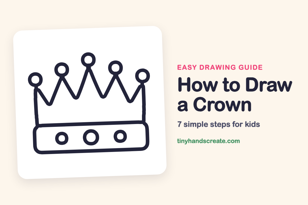How to Draw a Crown: easy drawing guide for kids