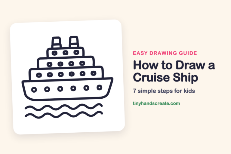 How to Draw a Cruise Ship step by step