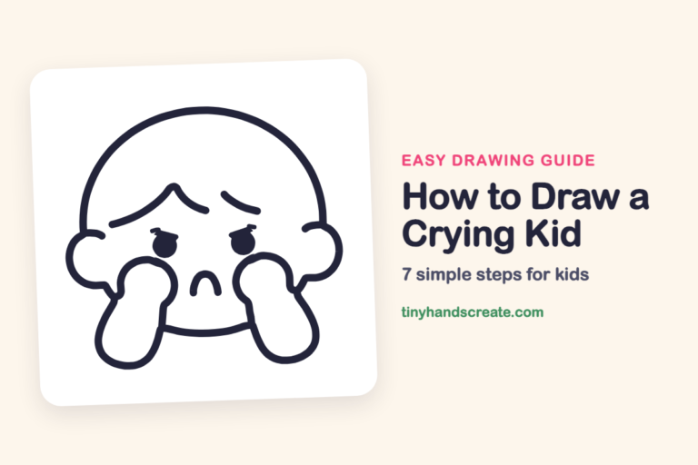 How to Draw a Crying Kid: easy drawing guide for kids