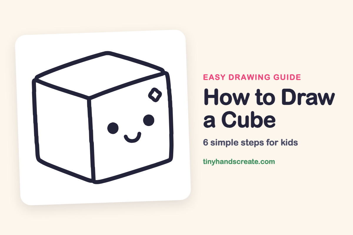 How to Draw a Cube: easy drawing guide for kids