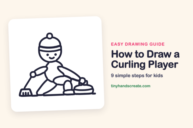 How to Draw a Curling Player: easy drawing guide for kids