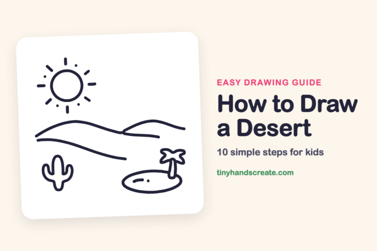 How to Draw a Desert step by step