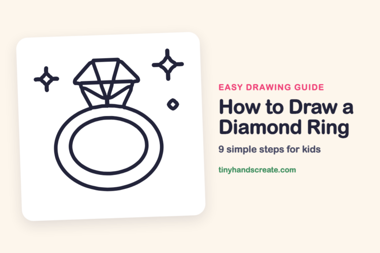 How to Draw a Diamond Ring step by step