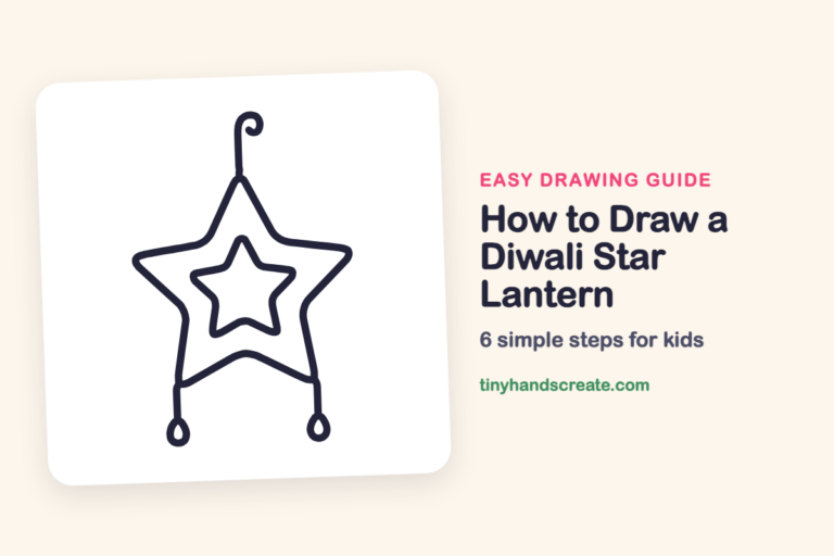 How to Draw a Diwali Star Lantern step by step