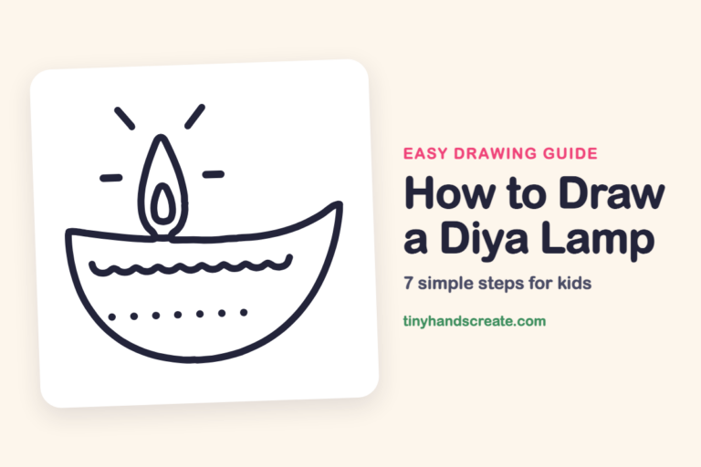 How to Draw a Diya Lamp step by step