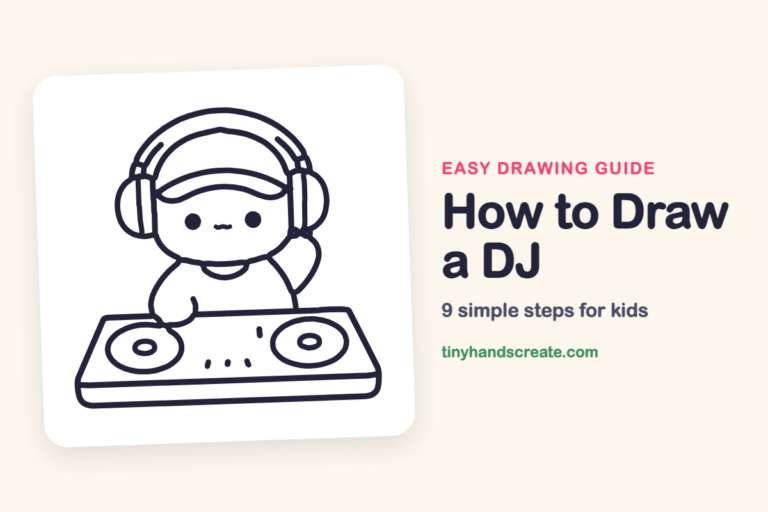 How to Draw a DJ: easy drawing guide for kids