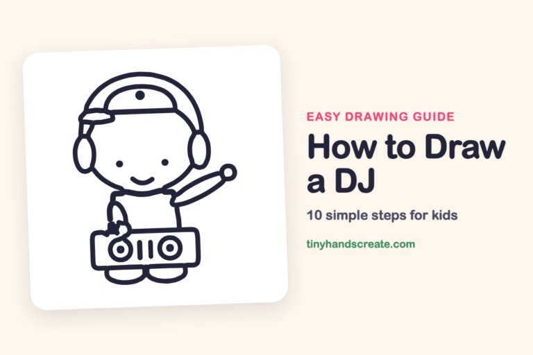 How to Draw a DJ step by step