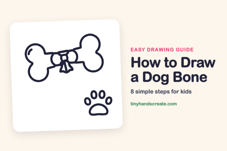 How to Draw a Dog Bone step by step