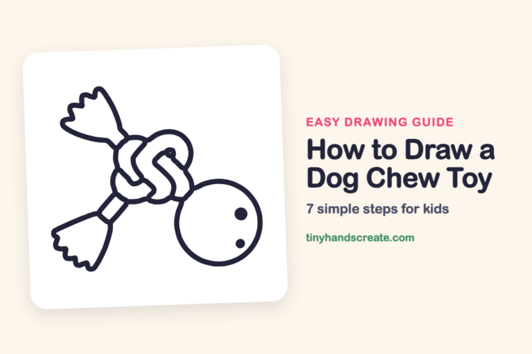 How to Draw a Dog Chew Toy: easy drawing guide for kids