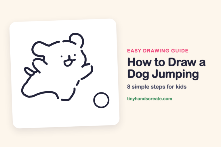 How to Draw a Dog Jumping: easy drawing guide for kids