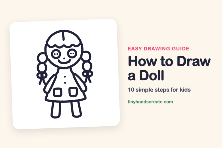 How to Draw a Doll: easy drawing guide for kids