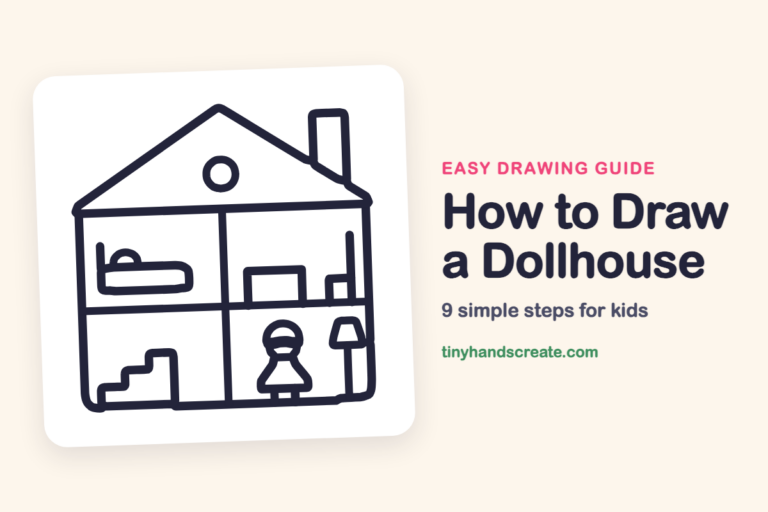 How to Draw a Dollhouse step by step