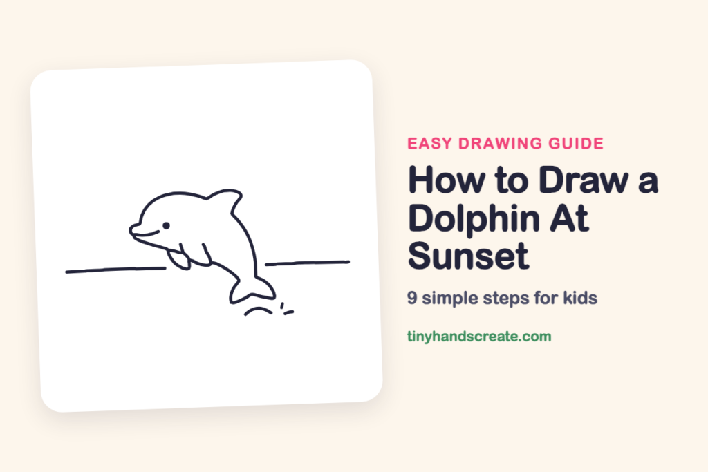 Drawing Two Water Splashes How to Draw a Dolphin At Sunset: Easy Step by Step for Kids