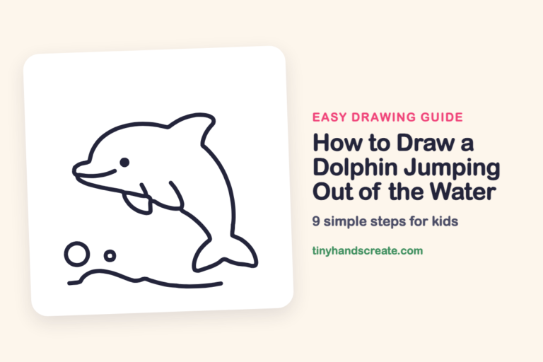How to Draw a Dolphin Jumping Out of the Water: easy drawing guide for kids