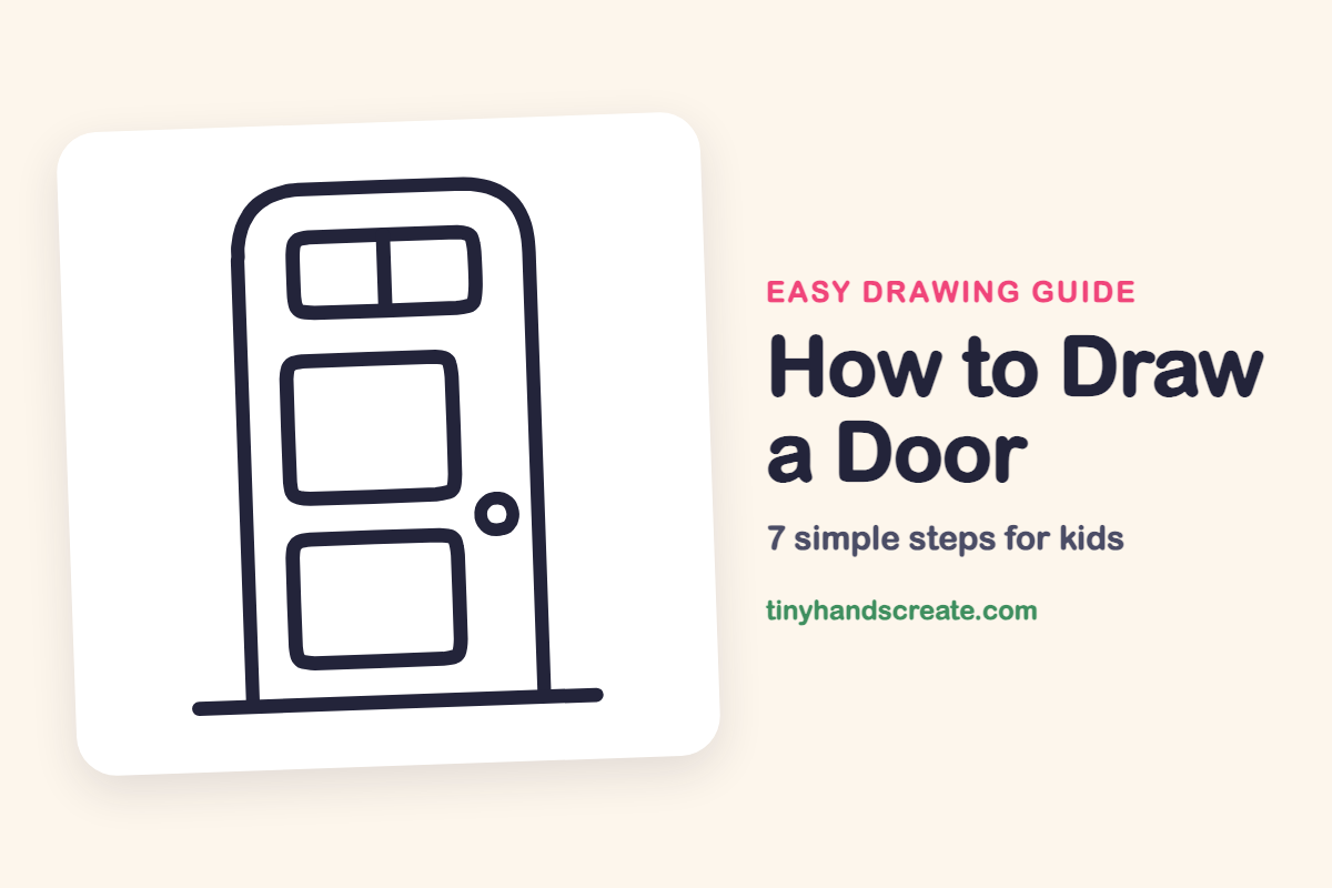 How to Draw a Door: easy drawing guide for kids