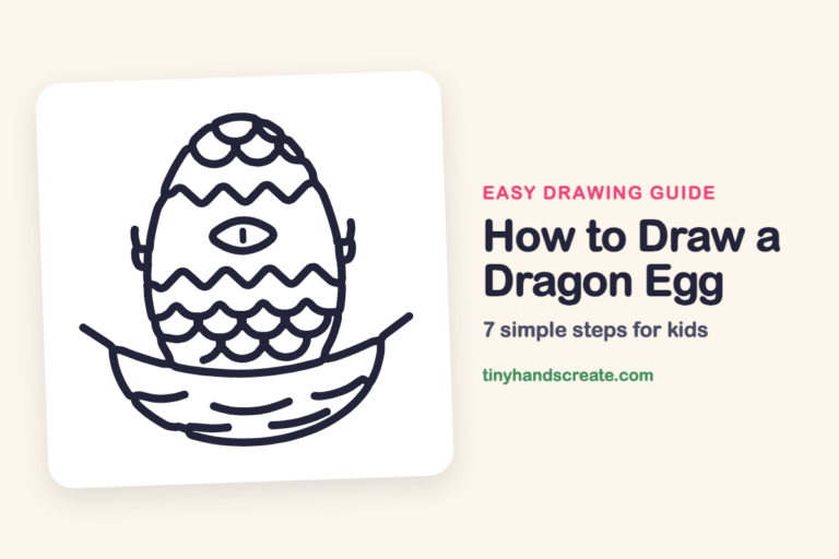 How to Draw a Dragon Egg: easy drawing guide for kids