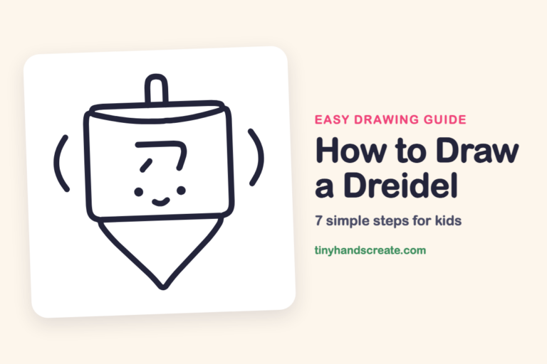 How to Draw a Dreidel: easy drawing guide for kids