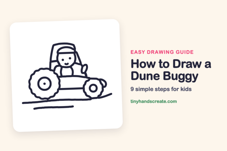 How to Draw a Dune Buggy: easy drawing guide for kids