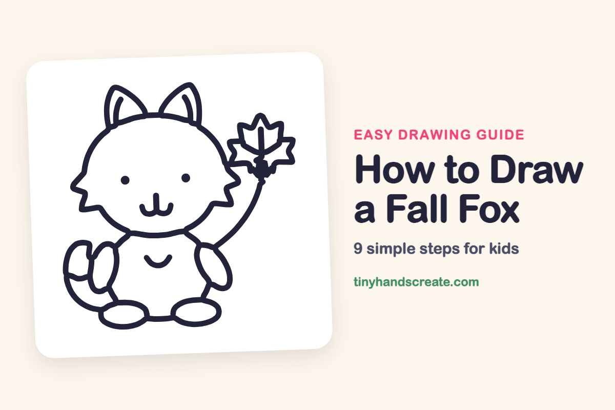 How to Draw a Fall Fox: easy drawing guide for kids