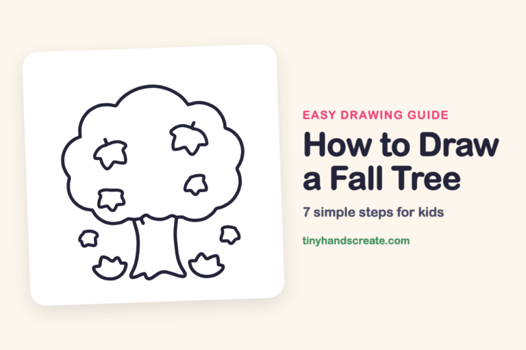 How to Draw a Fall Tree: easy drawing guide for kids