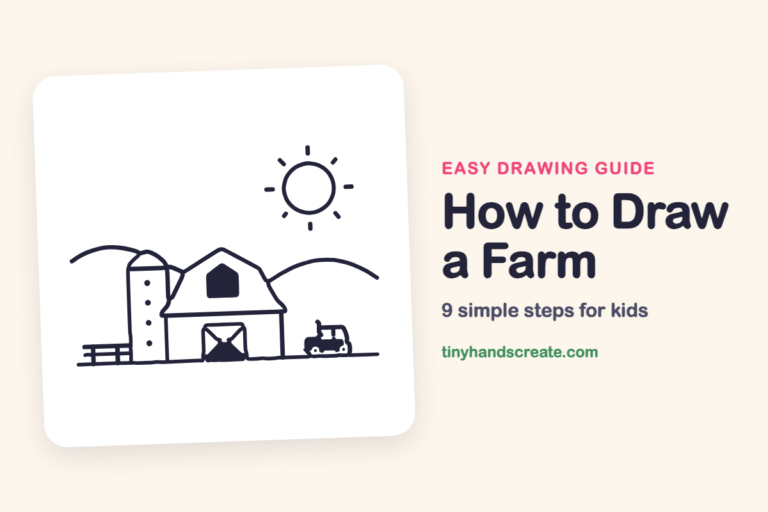 How to Draw a Farm: easy drawing guide for kids
