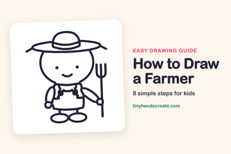How to Draw a Farmer step by step