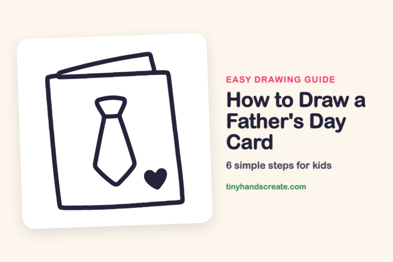 How to Draw a Father's Day Card: easy drawing guide for kids