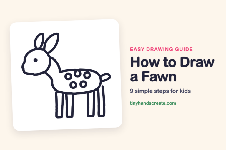 How to Draw a Fawn: easy drawing guide for kids