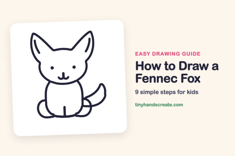 How to Draw a Fennec Fox: easy drawing guide for kids