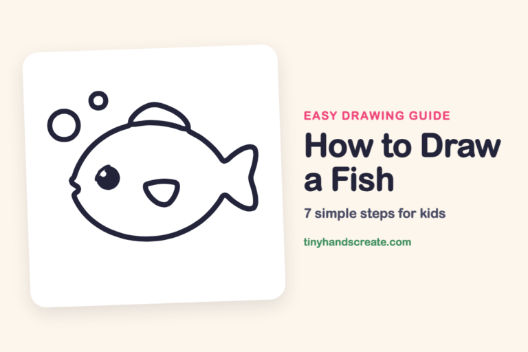 How to Draw a Fish: easy drawing guide for kids