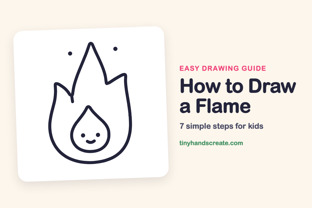 How to Draw a Flame: easy drawing guide for kids