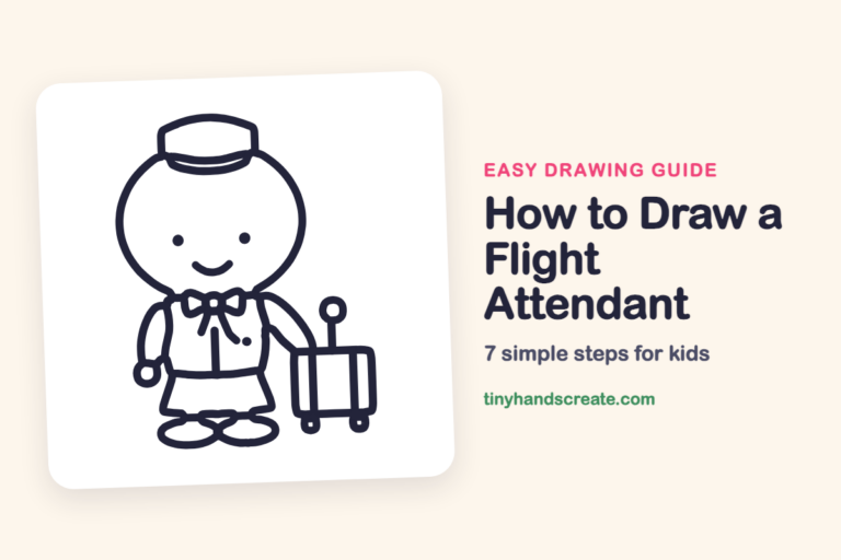 How to Draw a Flight Attendant step by step