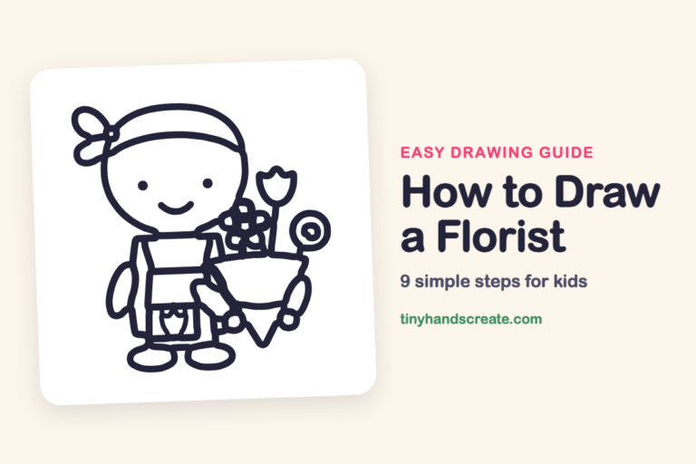 How to Draw a Florist step by step
