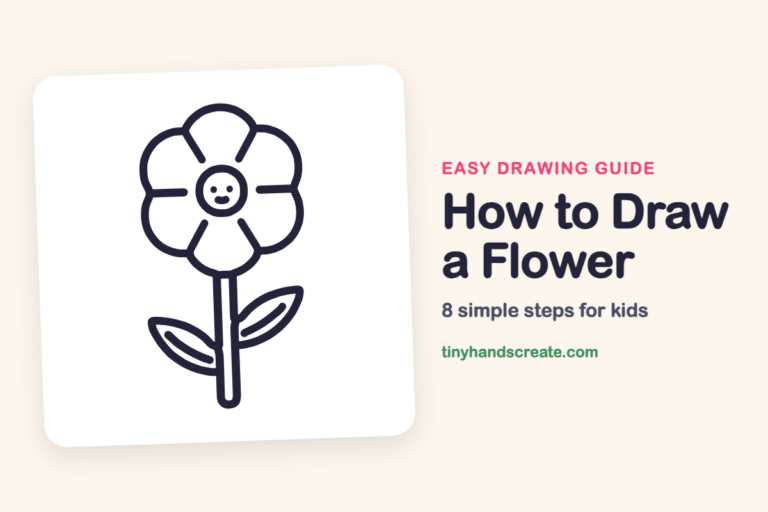 How to Draw a Flower: easy drawing guide for kids