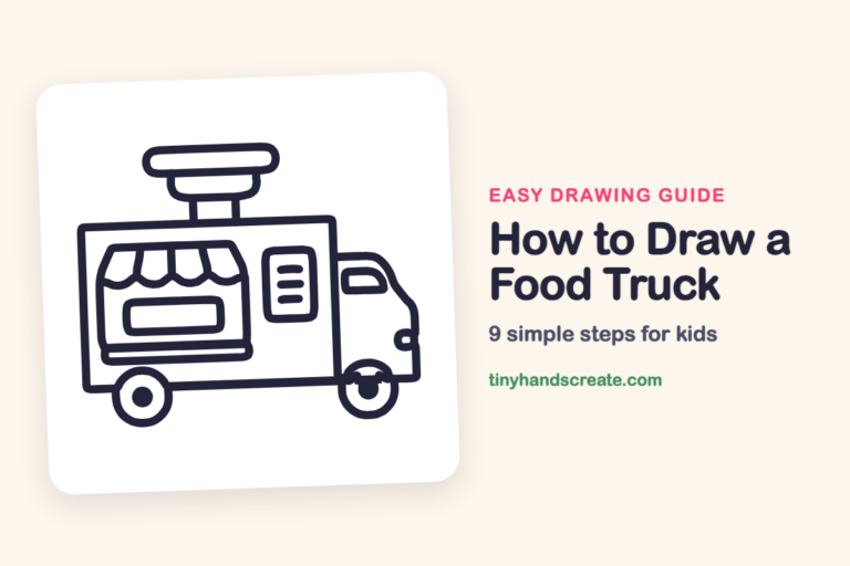 How to Draw a Food Truck: easy drawing guide for kids