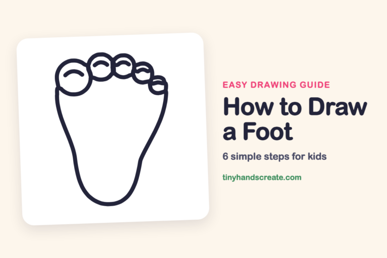 How to Draw a Foot: easy drawing guide for kids