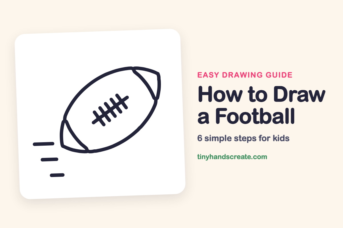 How to Draw a Football: easy drawing guide for kids